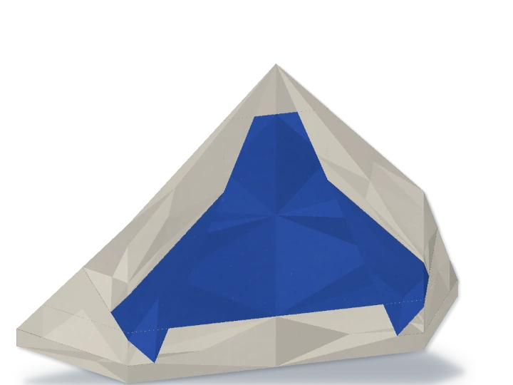 Decorative photo frame and stand, authored animated geometry