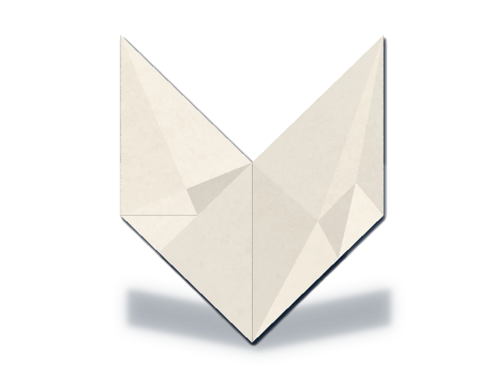 Angular rectangle heart, authored animated geometry