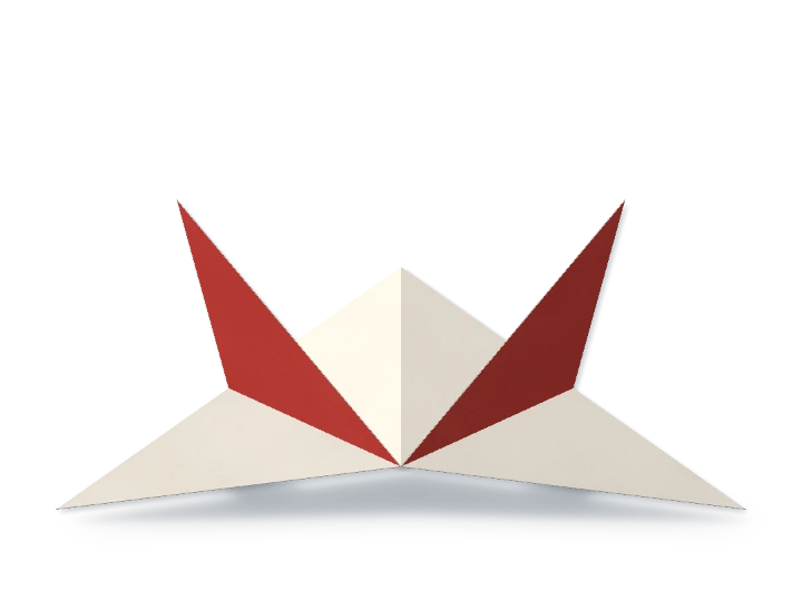 Origami butterfly, authored animated geometry
